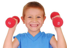 Child Lifting Weights