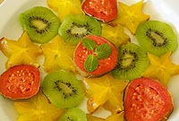 Kiwi Fruit, Starfruit and Guava