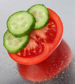 Tomato and Cucumber